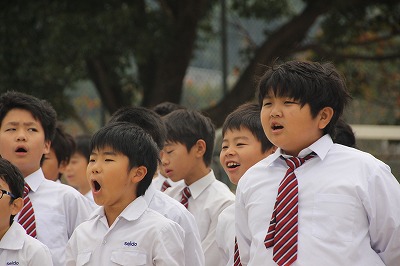 小学校朝礼 10月