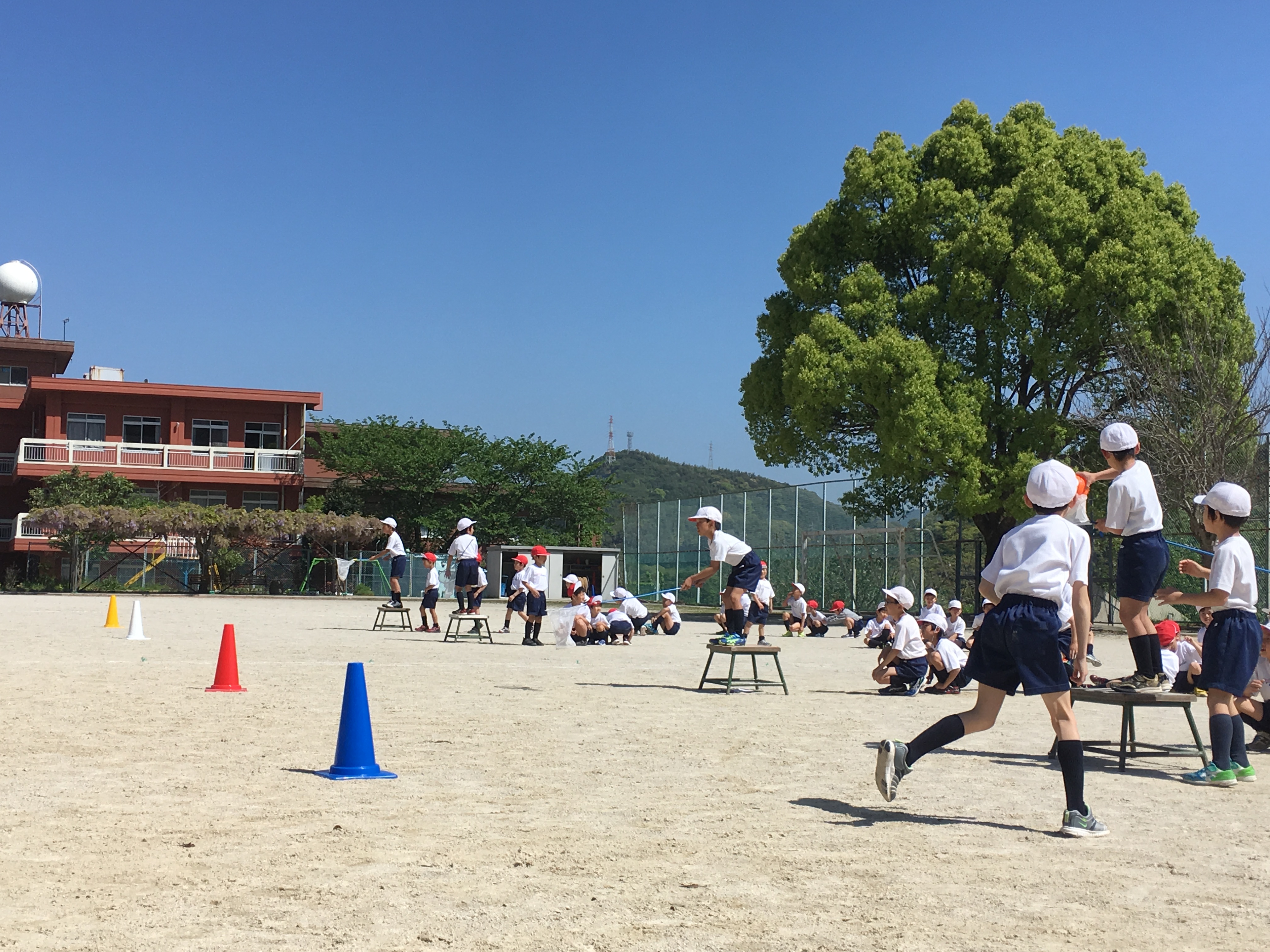 体育祭に向け、練習中！