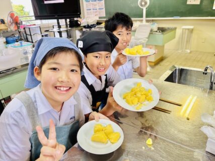 小5家庭科調理実習「じゃがいもをゆでよう」 